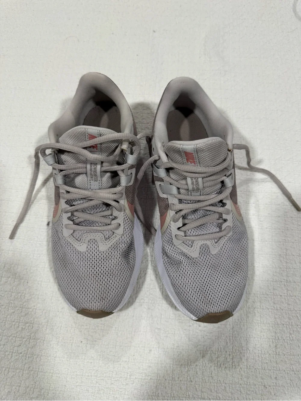 Nike Women’s Mesh Trainer - Light Gray with Pink and Brown Accents